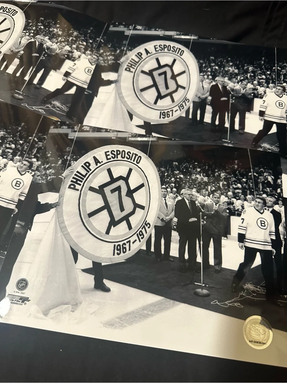 Phil esposito lot of 4 8x10 Commemorative Photos (4 for price of 1 Boston bruins